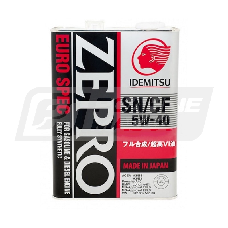 IDEMITSU Zepro Euro SPEC 5W40 SN/CF, 4л 1849004